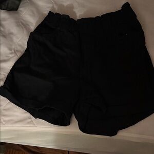 H&M High Waist Black Shorts